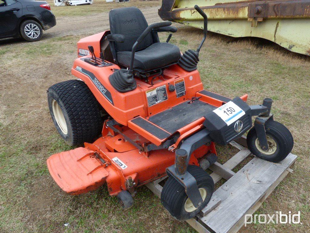 KUBOTA ZD21 ZERO TURN MOWER;