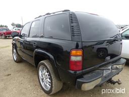 2001 CHEVROLET TAHOE SUV;