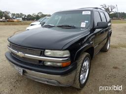 2001 CHEVROLET TAHOE SUV;