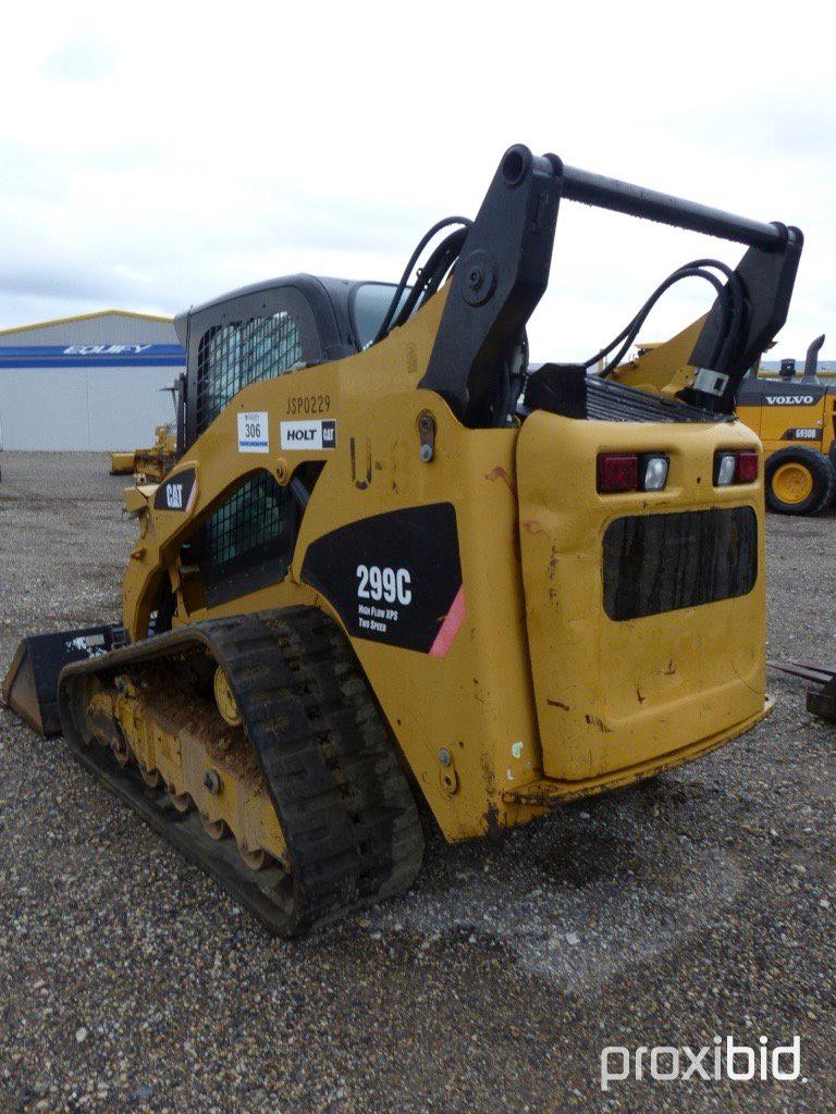 2008 CATERPILLAR 299C SKID STEER;