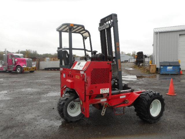 SOLD 2007 MOFFETT M5000 PIGGYBACK FORLIFT;