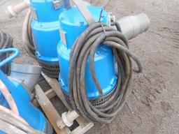 NOT SOLD (4) 6" FLYGHT SUBMERSIBLE PUMPS;