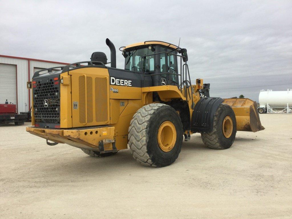 2014 JOHN DEERE 744K RUBBER TIRE LOADER;