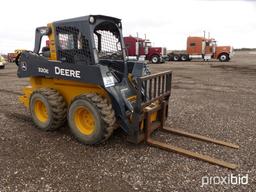 2014 JOHN DEERE 320E SKID STEER;