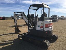 2011 BOBCAT E35-U MINI EXCAVATOR;