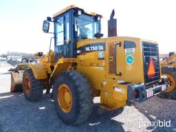 2009 HYUNDAI HL730-7A RUBBER TIRE LOADER;