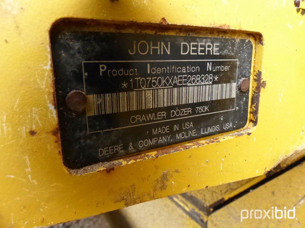 2014 JOHN DEERE 750K LGP CRAWLER TRACTOR;