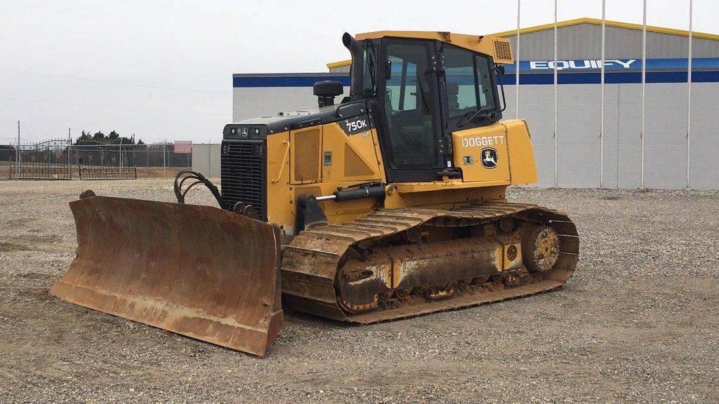 2014 JOHN DEERE 750K LGP CRAWLER TRACTOR;