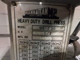 MANHATTAN MSC 951230 DRILL PRESS & TABLE