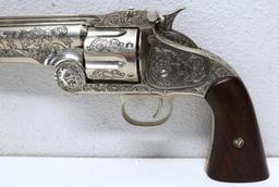 Pair of Fully Engraved Schofield Stage Revolvers One has a little play in the frame and the other