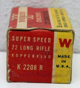 Full Vintage Box Winchester Super-Speed .22 LR Cartridges