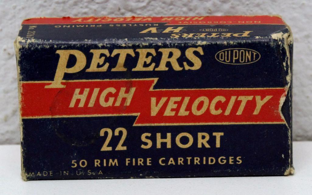 Full Vintage Box Peters .22 Short Cartridges