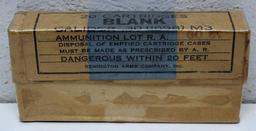 Full Two Piece Box of (20) Remington .30 Cal. (1898) M3 Blank Cartridges
