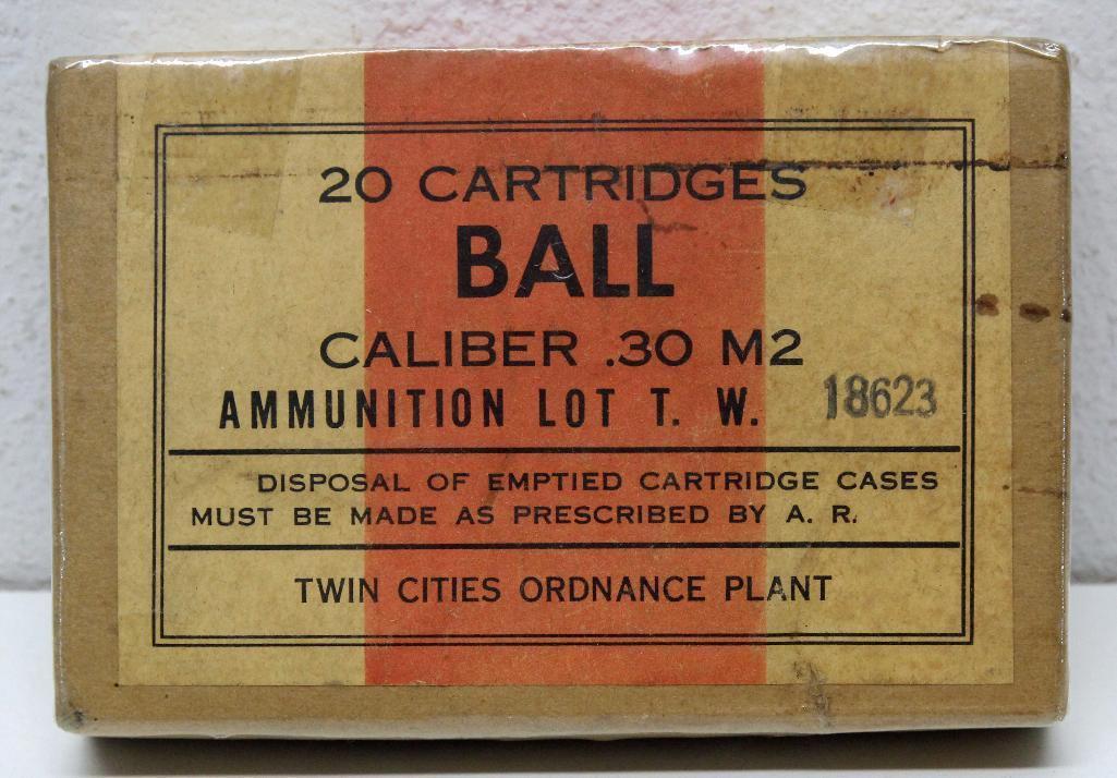 Full Box Twin Cities Ordinance Plant Ball .30 Cal. M2 Cartridges