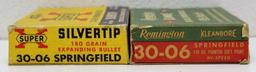 (2) Vintage Full and Correct Boxes .30-06 Springfield - (1) Remington and (1) Western Super-X