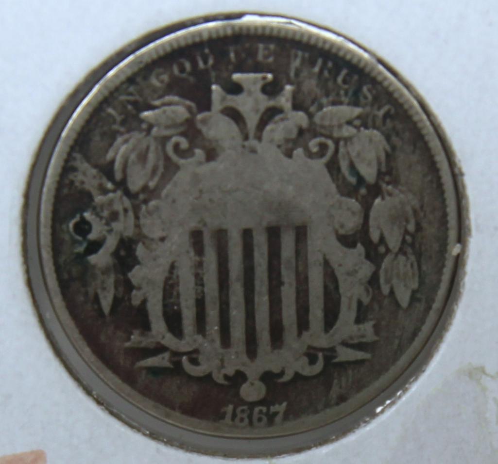 1867 Shield Nickel