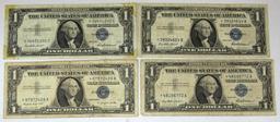 (3) 1957 Series $1 Blue Seal Star Note Silver Certificates