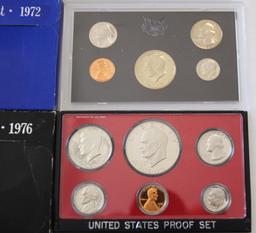 U.S. Mint 1971, (2) 1972, 1976 Proof Sets
