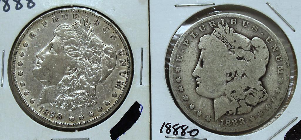 1888,1888O Morgan Dollars