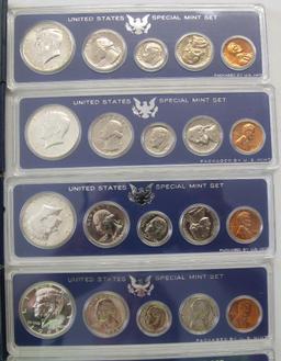 U.S. Special Mint Sets - (4) 1966, (3) 1967