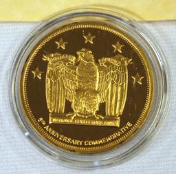 National Collectors Mint 2001-2006 World Trade Center Commemorative Coin Clad in Silver and Gold