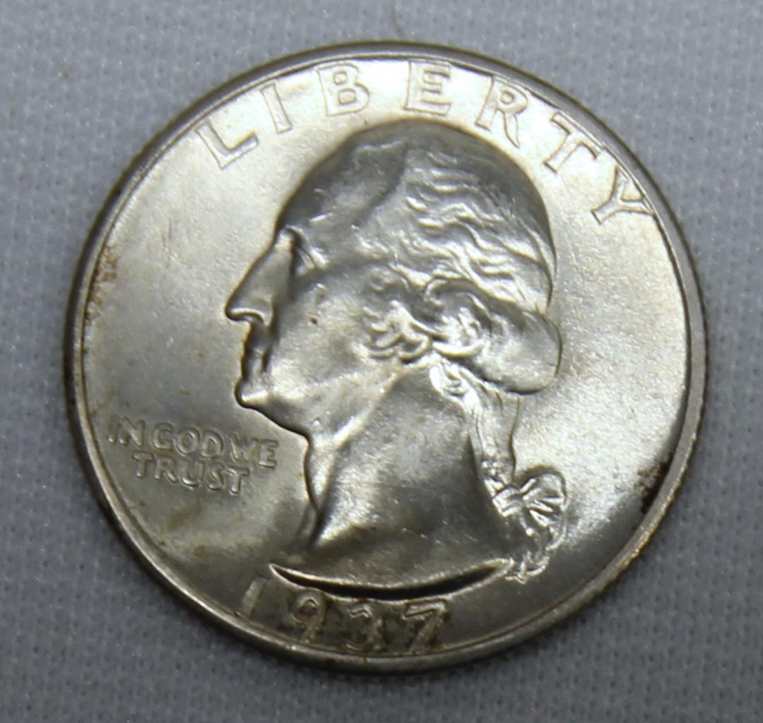 1937 D Washington Quarter