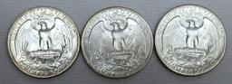 1953, 1953 D, 1953 S Washington Quarters