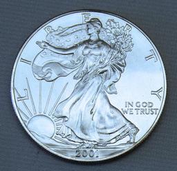 2001 Silver Eagle .999 Silver Bullion