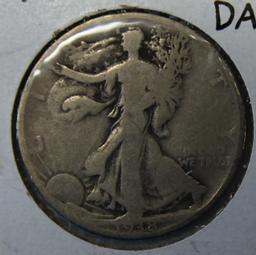 1938 D Walking Liberty Half Dollar, Key Date