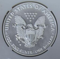 2013 W Silver Eagle West Point Eagle Set Early Releases Slab NGC SP 69 Enhanced Finish