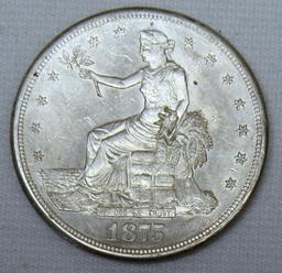 1875 S Trade Dollar