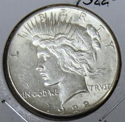 1922 S Peace Dollar