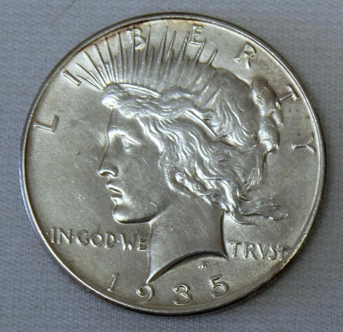 1935 Peace Dollar