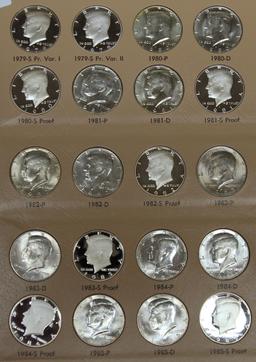 Kennedy Half Dollars 1979 S Proof Var. I - 1992 D