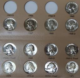 Washington Quarters Book Set Complete from 1965 - 1998 S Silver Proof