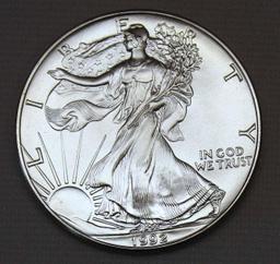 1992 Silver Eagle .999 Silver Bullion