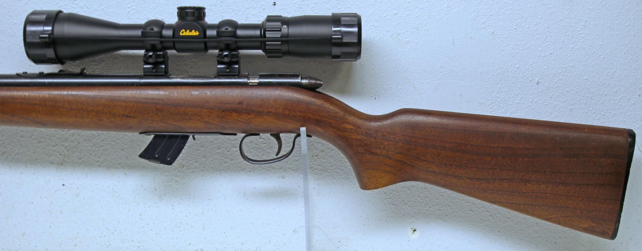 Remington Model 511 Score Master .22 S,L,LR Clip Fed Bolt Action Rifle with Cabelas 3x9x40 Scope