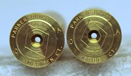 2 New Old Stock Parker Bros. Ammunition 10 Ga. Brass Shotshells