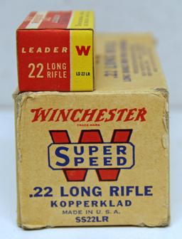 Full Brick Winchester Ammunition Super Speed .22 LR Cartridges, Damage to End Flaps on Brick Box