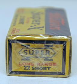 Full Vintage Box Western Ammunition Super-X .22 Short Cartridges