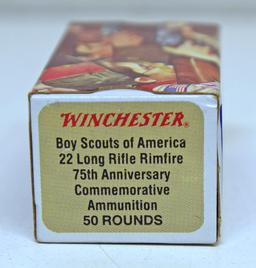 Full Box Winchester Ammunition Boy Scouts of America 75th Anniversary Commemorative .22 LR