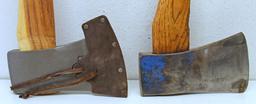 1 Vintage and 1 Newer HB Hults Bruk, Made in Sweden Axes - Vintage 36" Handle, Newer 31 1/2" Handle