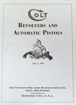 Colt Fire Arms Catalog with Price List 1941