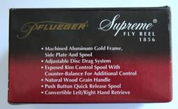 Pflueger Supreme Fly Fishing Reel 1856, Like New in Box with Owner's Manual