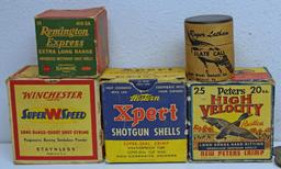 Mixed Lot - Full Vintage Box Winchester Ammunition Super Speed 16 Ga. 2 9/16" 6 Shot, Partial