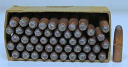 Full Vintage Box 50 Remington Ammunition Bullets for Reloading .257 Roberts