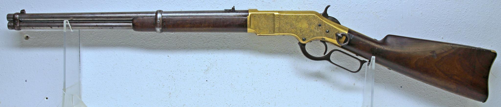 Engraved Winchester Model 1866 Saddle Ring Carbine .44 Cal. Lever Action Rifle Believed to be