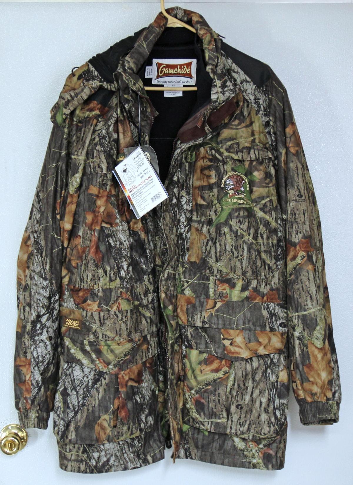 Gamehide North American Hunting Club Master Hunter Parka, Size 2XL, Mossy Oak Breakup, Hush Hide