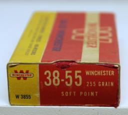 Full Vintage Box Winchester Ammunition .38-55 Winchester 255 gr. SP Cartridges