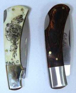 2 New in Box Pocket Knives - Rough Rider, Cabelas Club